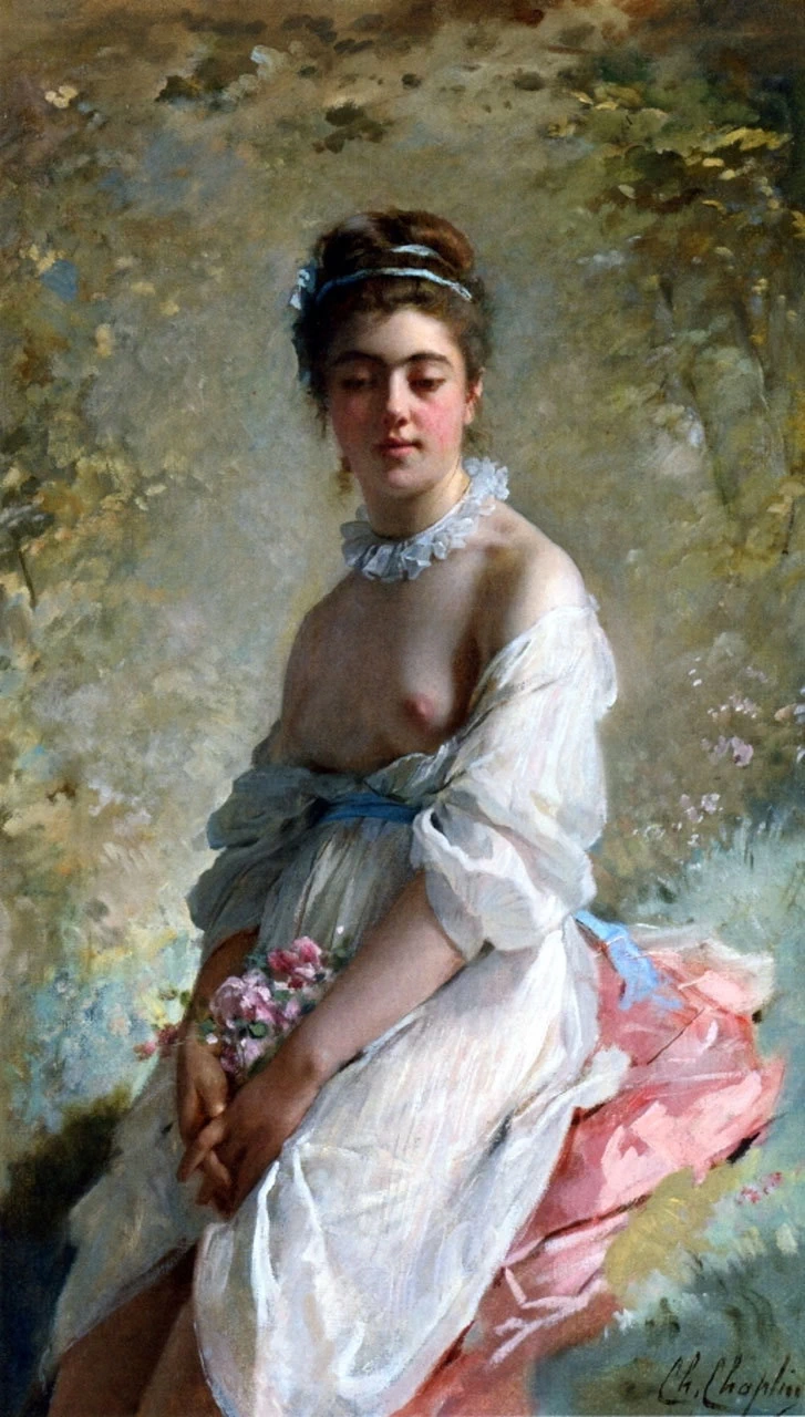 La bella con il bouquet di fiori